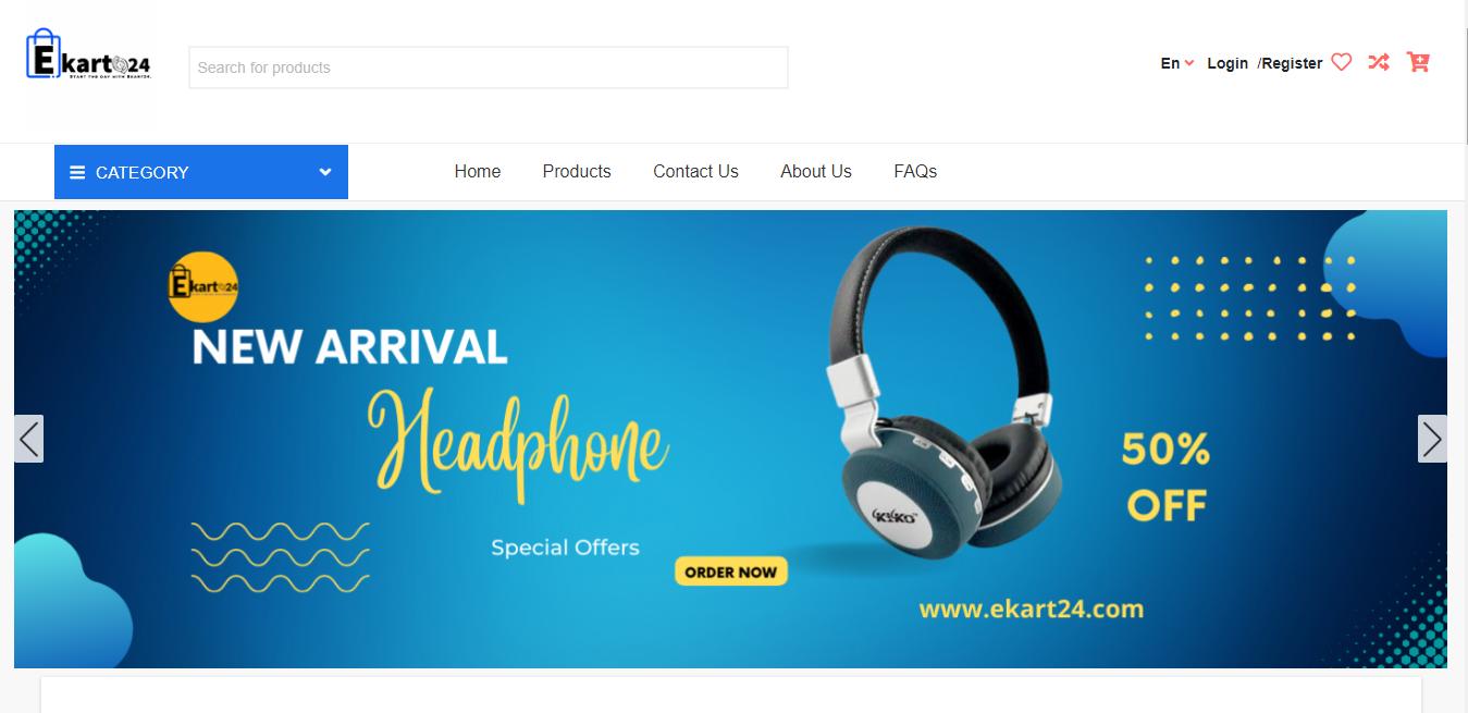 E-commerce Website Ecard24.com