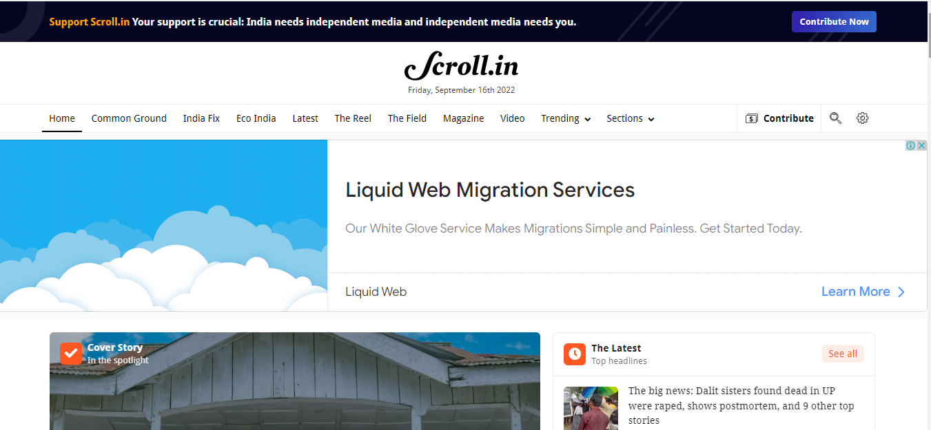 News Website | scroll Website