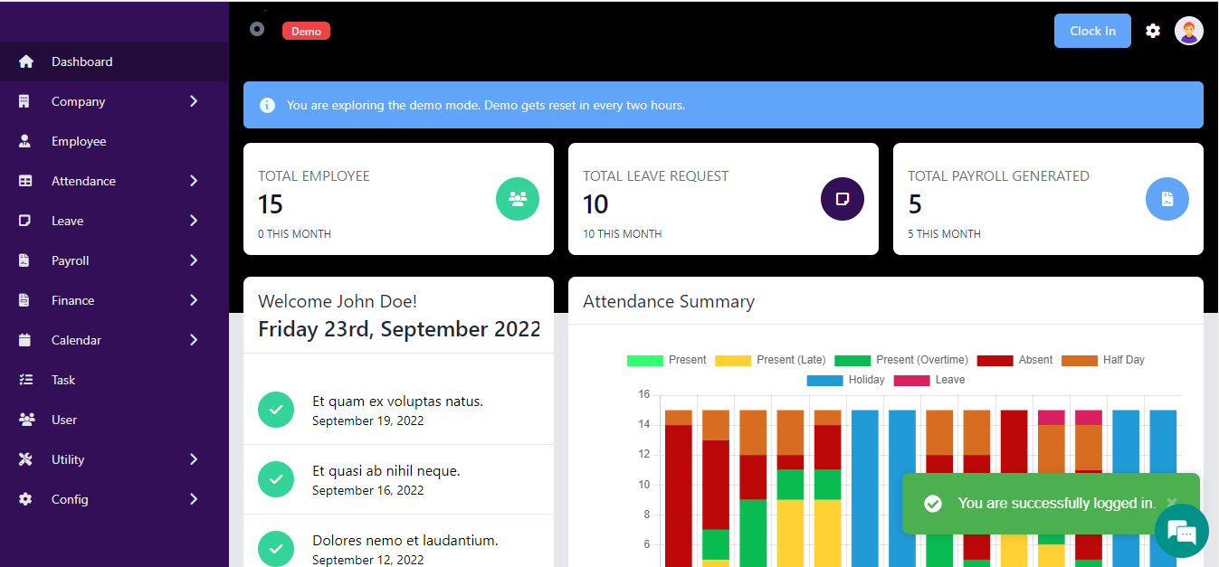 Advance HRM Solution for Leave | Attendance | Payroll | Task
