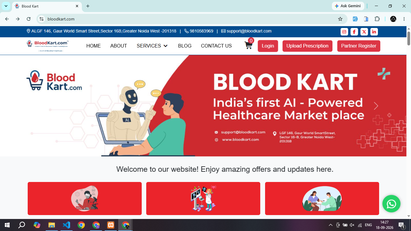 Healthcare Marketplace for Diagnostics, Doctor Consultations, Home Healthcare & Wellness Services