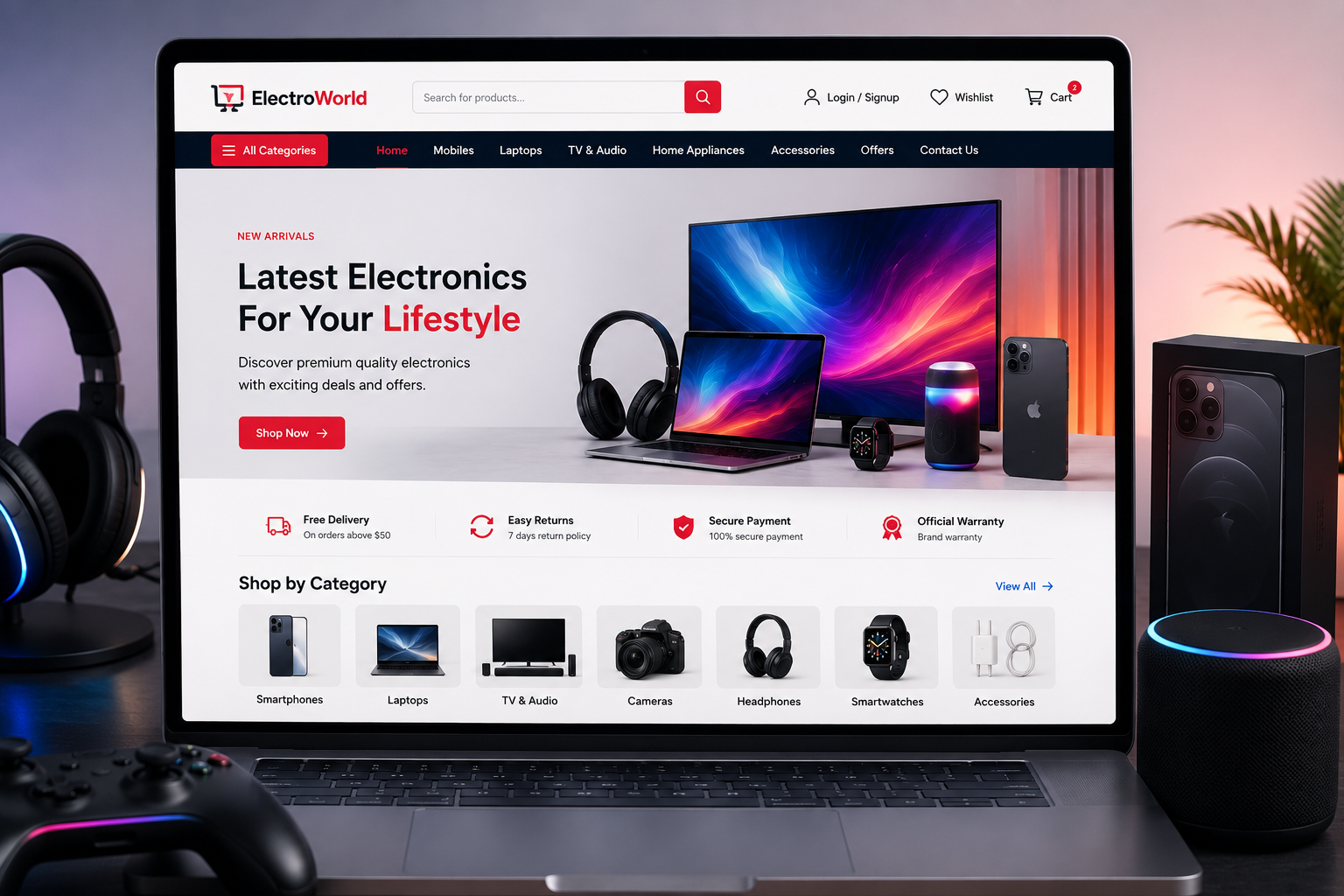 Electro World E-Commerce Project